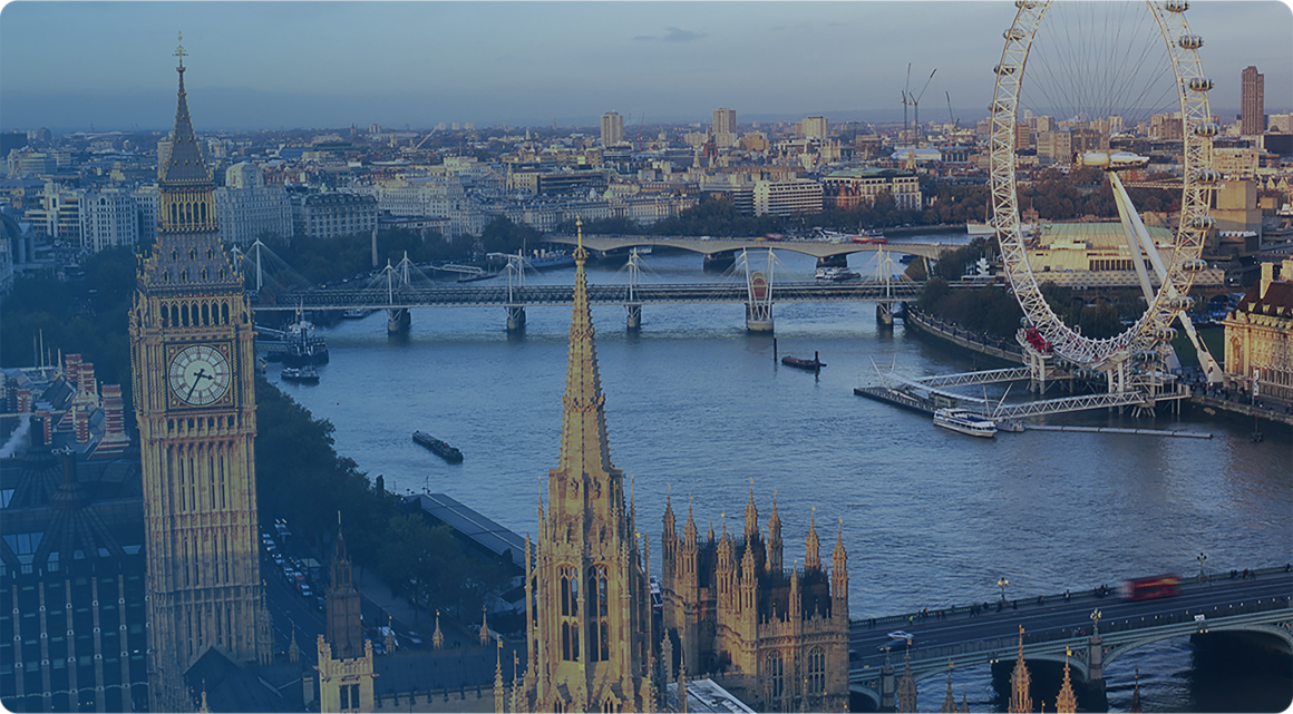 英国伦敦城市景观全景